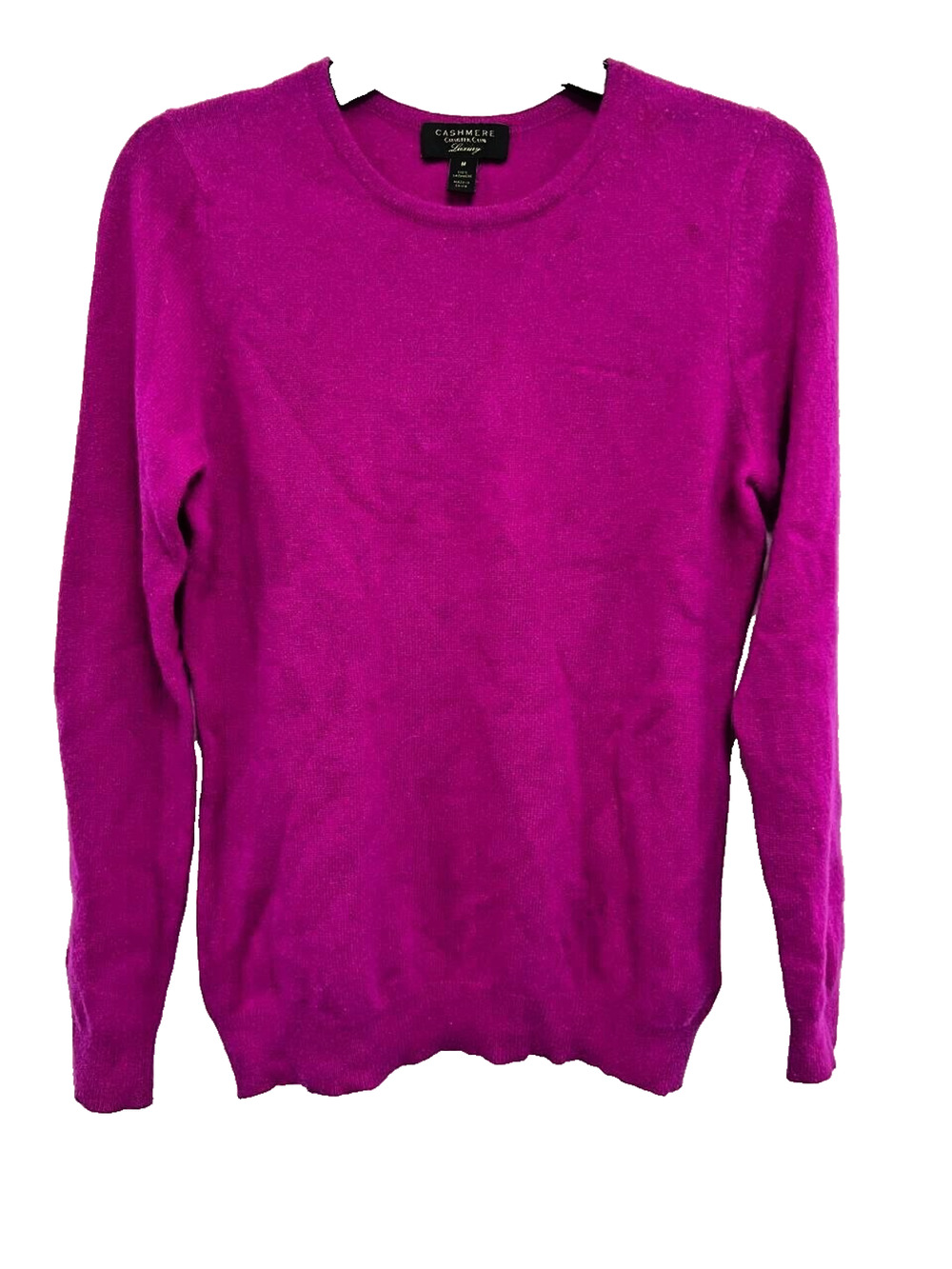 Charter Club Luxury Cashmere Sweater Jumper Purple Pullover Size Medium A000028